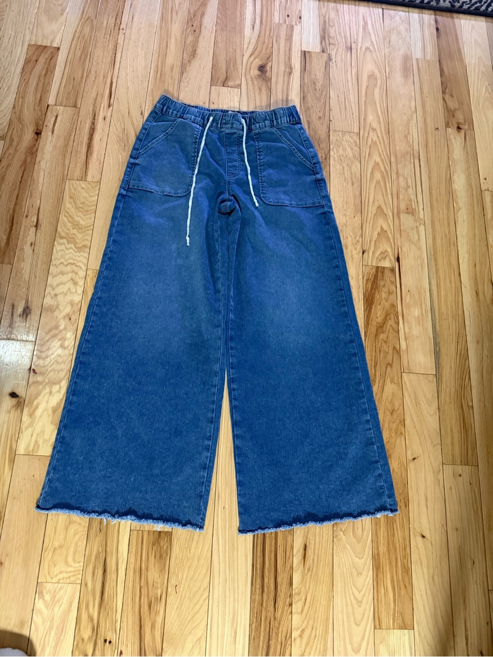 Rewash Light Blue Elastic Waist Denim Pants Size L